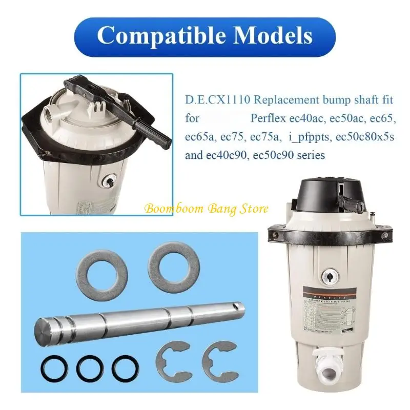 270C Pool Filter Care Package with 0.5 in Service Rod, 3 Seal Gaskets, 2 Washers and 2 Retainers for Repair Planning and Routine