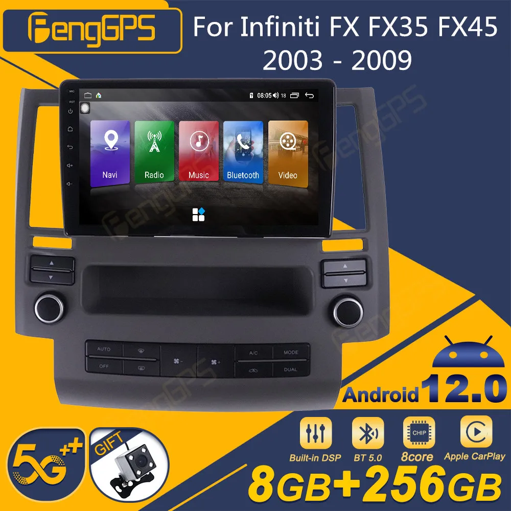 For Infiniti FX FX35 FX45 2003-2009 Android Car Radio 2Din Stereo Receiver Autoradio Multimedia DVD Player GPS Navi Head Unit