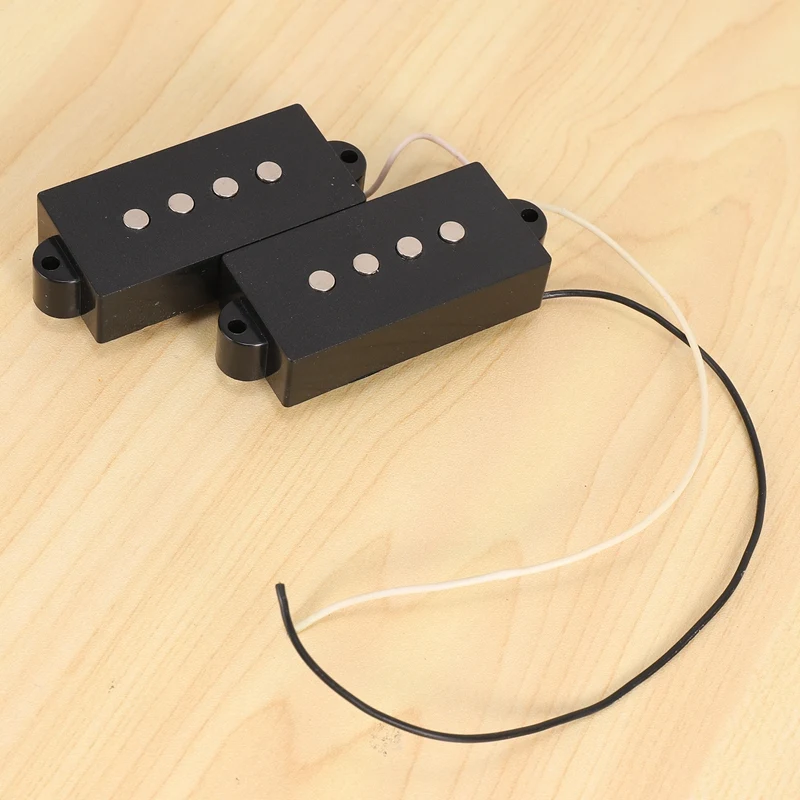 Pb P Bass Pickup Humbucker Pickup For 4 String P Bass Replacement Bass Guitar Part, Black