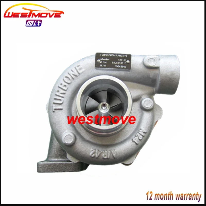 TA3103 turbo 6207818130 6206818120 6207818110 465636 turbocharger for Komatsu WA150 Offway PC150-3 D31-18 engine : S6D95L