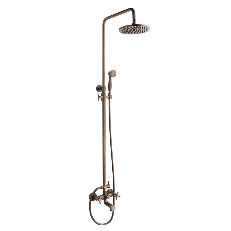 

Antique shower shower set household hot and cold retro bathroom liftable light luxury shower