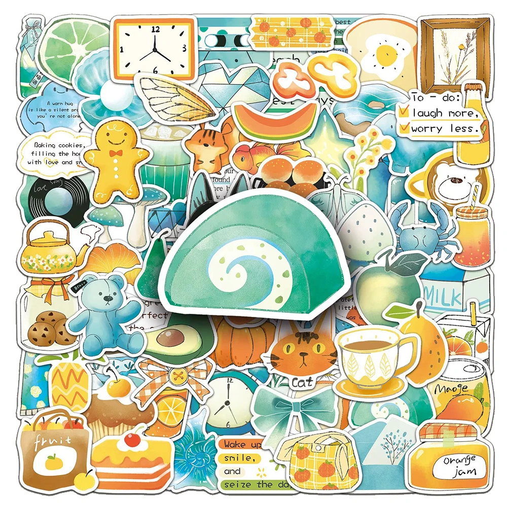 10/30/50/100pcs น่ารัก INS สไตล์ Graffiti สติกเกอร์ความงามตกแต่ง DIY โน้ตบุ๊คโทรศัพท์ Kawaii เด็ก DIY สติกเกอร์ของเล่น