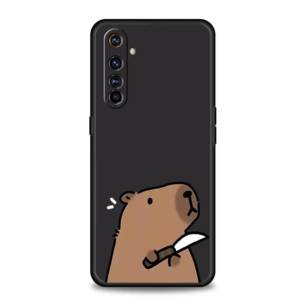 Bonita funda de teléfono Capybara para Realme 12 11 10 9 8 5G 7 6 GT5 GT3 GT2 Pro Plus C21 C11 C25 C35 para Realme GT Neo 2 3 3T 5