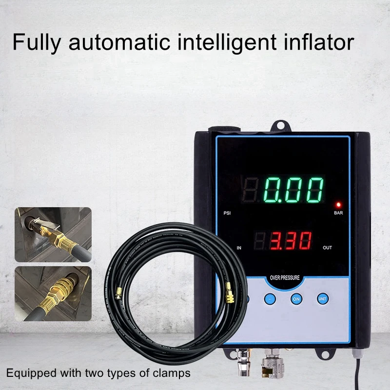 Automatic tire inflator wall-mounted digital display inflator pump car tire store auto repair store