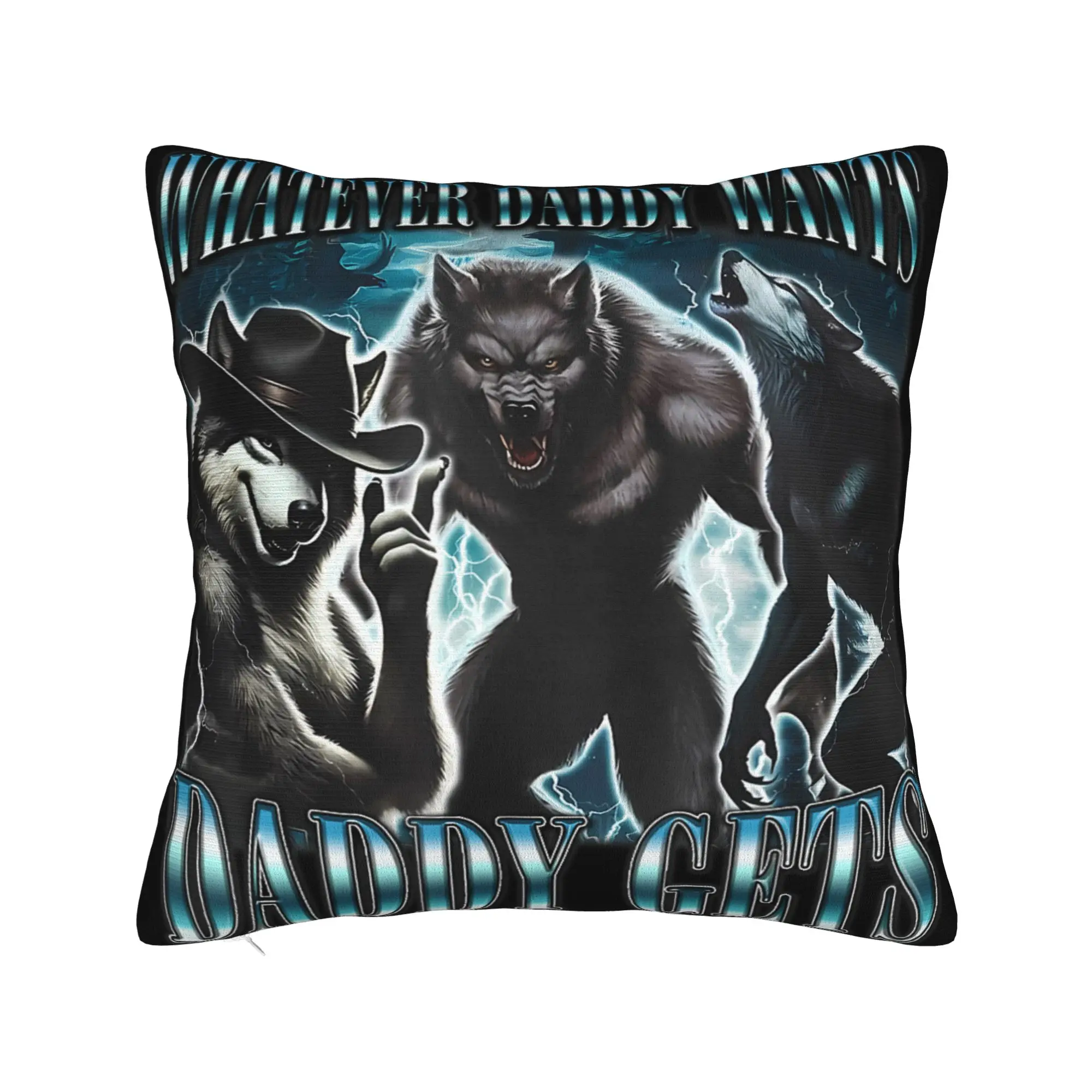 Decorative Pillowcases Whatever Daddy Wants Daddy Gets  Merch Home  Pillow Case Cover Square Multi-Size