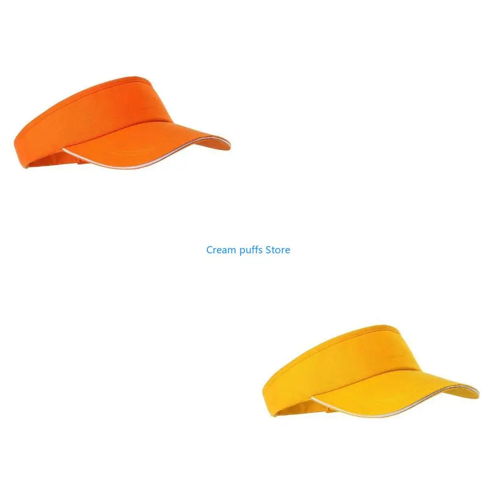 50LE 6 Colors Unisex Summer Cotton Empty Open Top Baseball Cap Color UV Protect