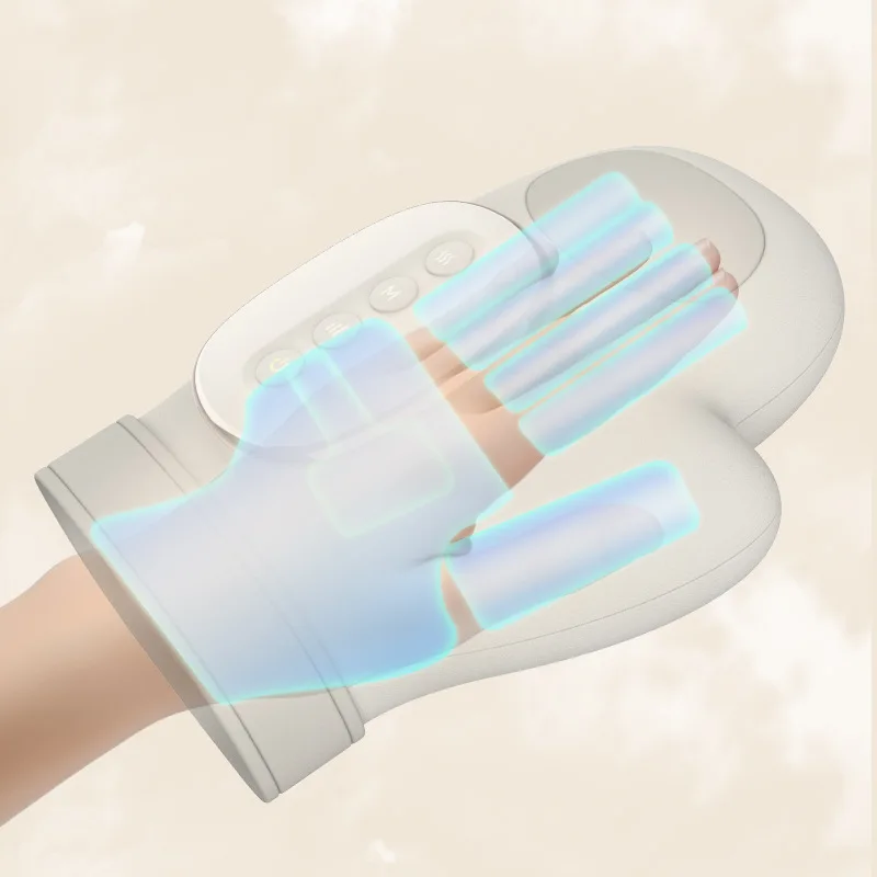 Draadloze handgewrichtsmassager, warm kompres druk acupunt elektrisch palm- en vingertherapieapparaat gewrichtstherapiemassager