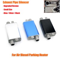 24mm Muffler Silencer S Curved Air Diesel Parking Heater Exhaust Pipe Aluminum Alloy Small Size Fit For Car Truck Camper VAN RV