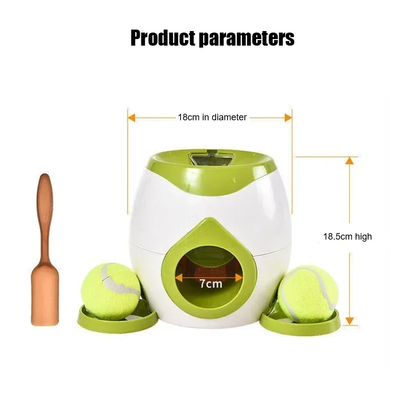 Pet Tennis Food  Reward Machine Interactive Ball Launcher Training Slow Food Toys Suitable for Cats and Dogs  Toy