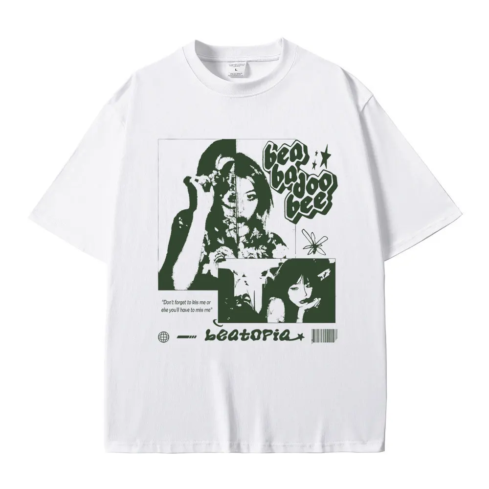 

Limited Beabadoobee Beatopia Inspired Album T-shirt Men Women Fashion Oversized Short Sleeve Summer Male Vintage Causal Tshirt