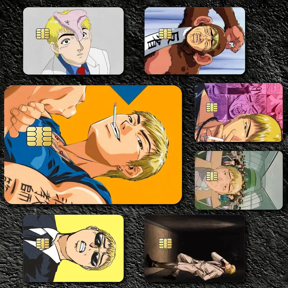 

Anime GTO-onizuka T-Teacher Credit Card Skin Stickers For VISA Bank Bus Metro Access Card Protective Film Cover Sticker