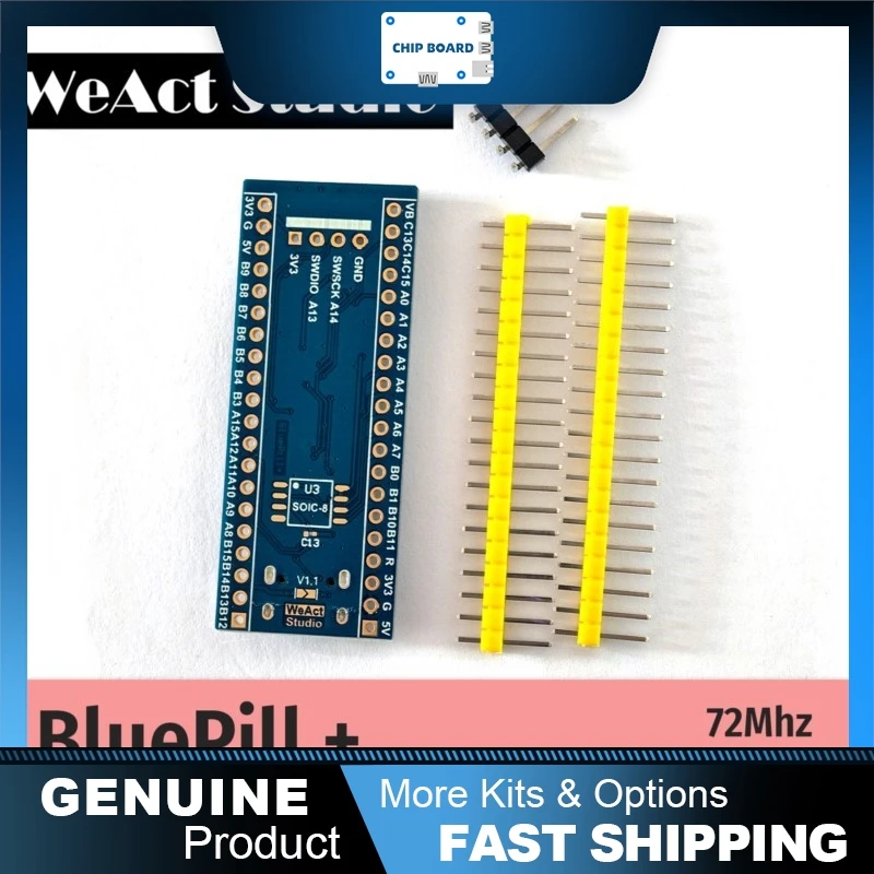 

Плата WeAct STM32F103C8T6/CBT6 Bluepill ARM, основная система STM32F1 для разработки