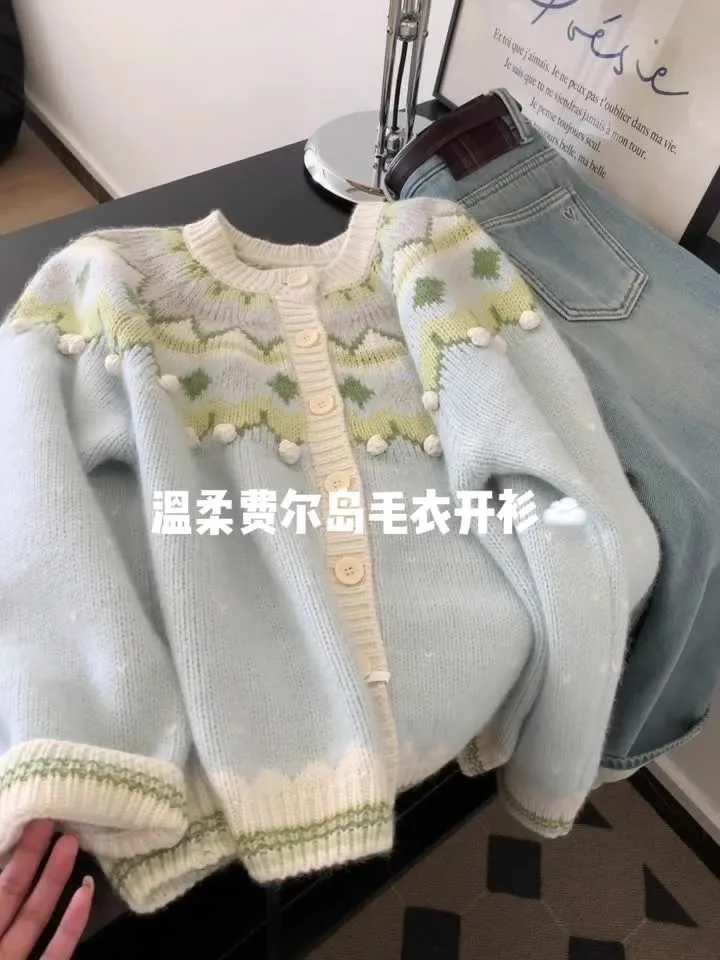 البلوزات لاعبا بالأزرار النسائية للمرأة الكورية نمط غرامة فضفاضة متماسكة اللؤلؤ تقليم سليم صالح BF Y2K ارتداء المهنية أنيقة OL #2