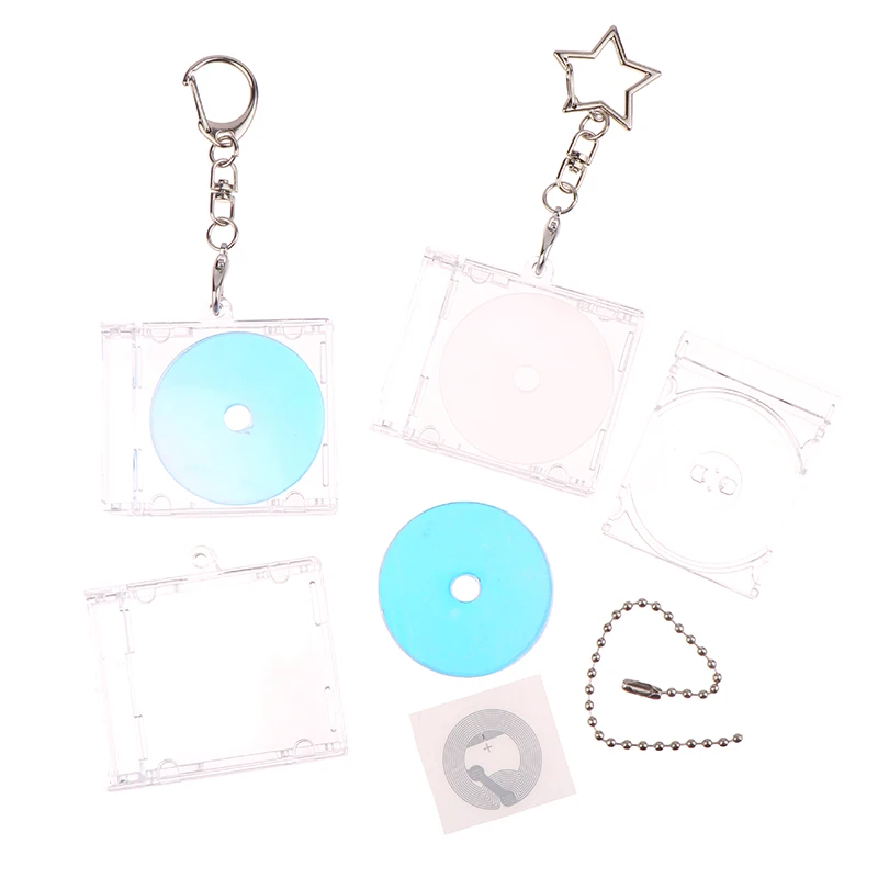 1 Set Peripheres Gedenkalbum mit Mini-NFC-Funktion, CD-Box, Schlüsselanhänger in Form eines CD-Players, Anhänger für DIY-Rucksack-Charms – Detail 13