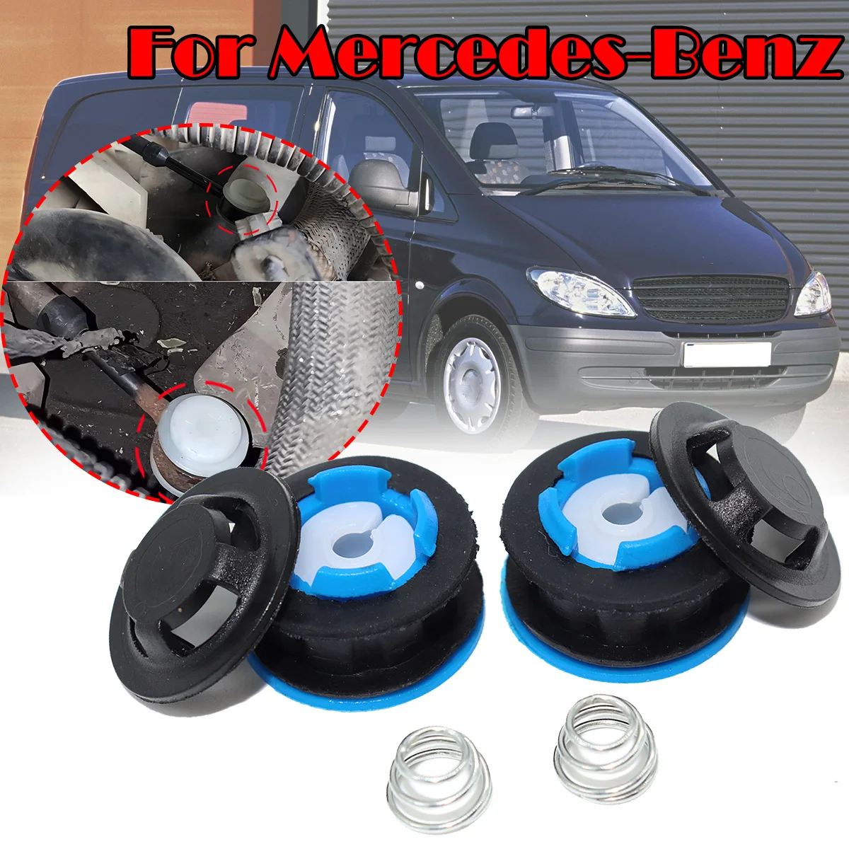 

2pcs Manual Transmission Gear Shift Cable Linkage End Rod Bushing For Mercedes-Benz Vito W639 Viano 03-24 Gearbox Shifter lever