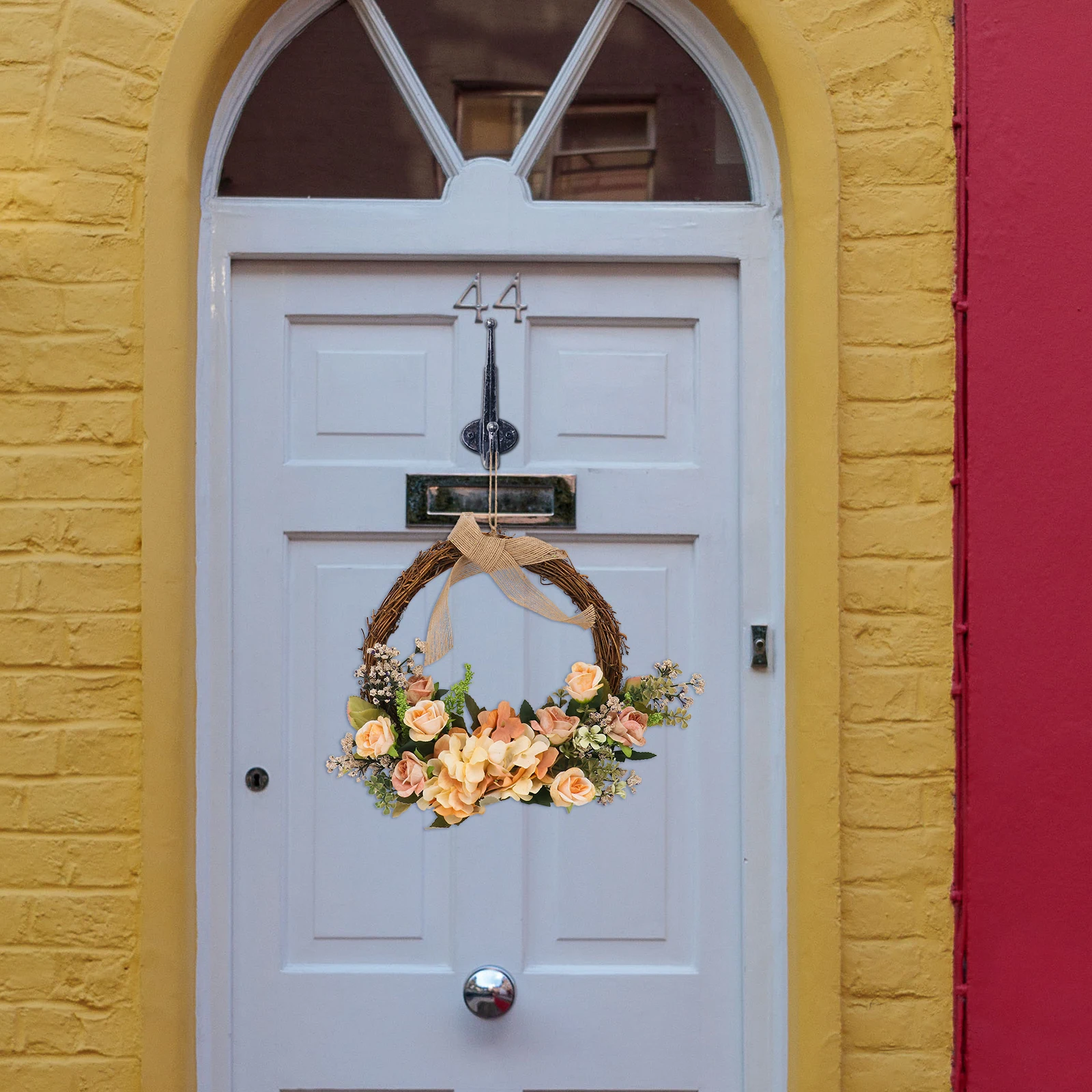 

Christmas Wreath Decor Fake Wreath Door Pendant Simulation Wedding Party Decorative Effect