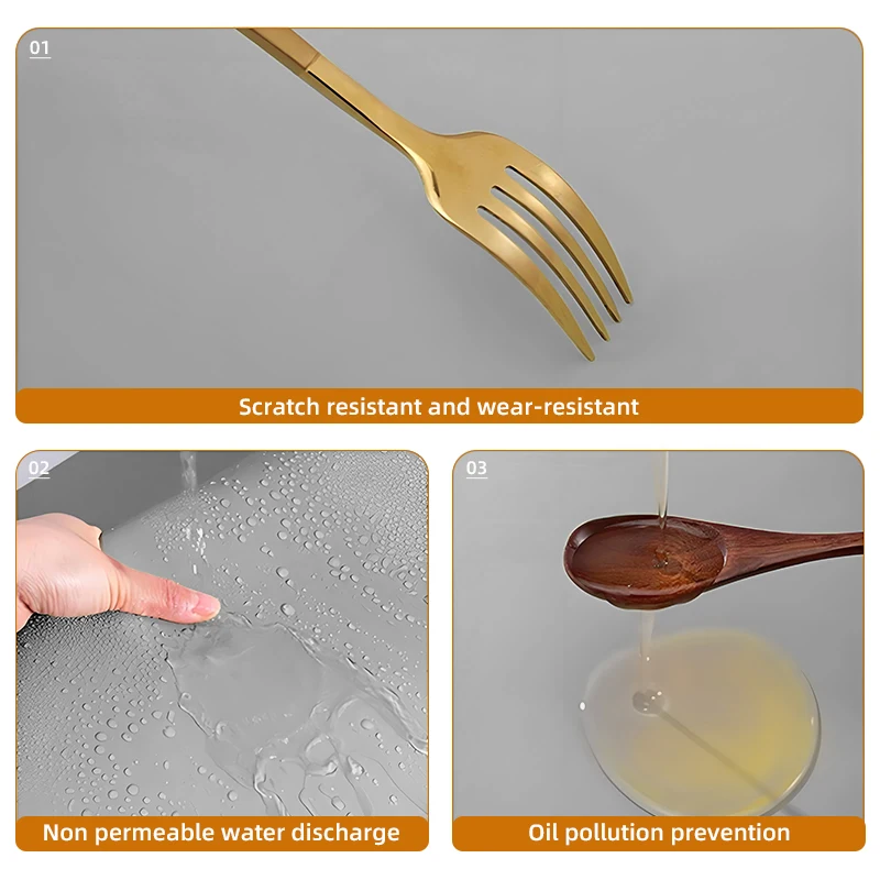 Silicone Table Mat 60X120cm Heat Resistant Dishwasher Safe Non-Slip Kitchen Dining Table Protector  Waterproof Table Placemat