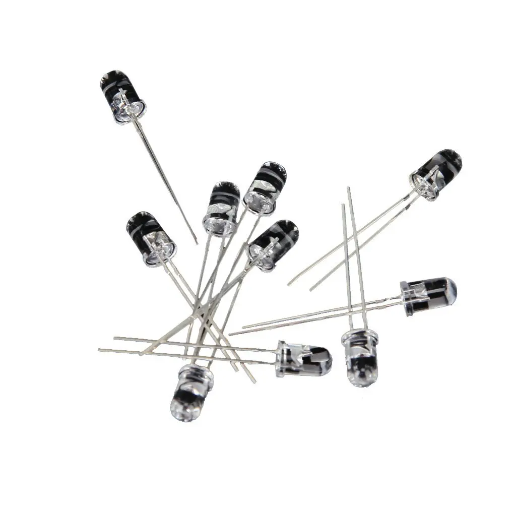 CMHI-10Pcs 5Mm IR LED Infrared Light Emitting Diode.