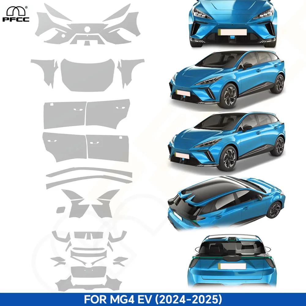 

8.5Mil For MG4 EV 2024 2025 Pre-cut TPU Paint Protection Film PPF Car Body Bumper Sticker Anti-Scratch Styling Decal Accessories