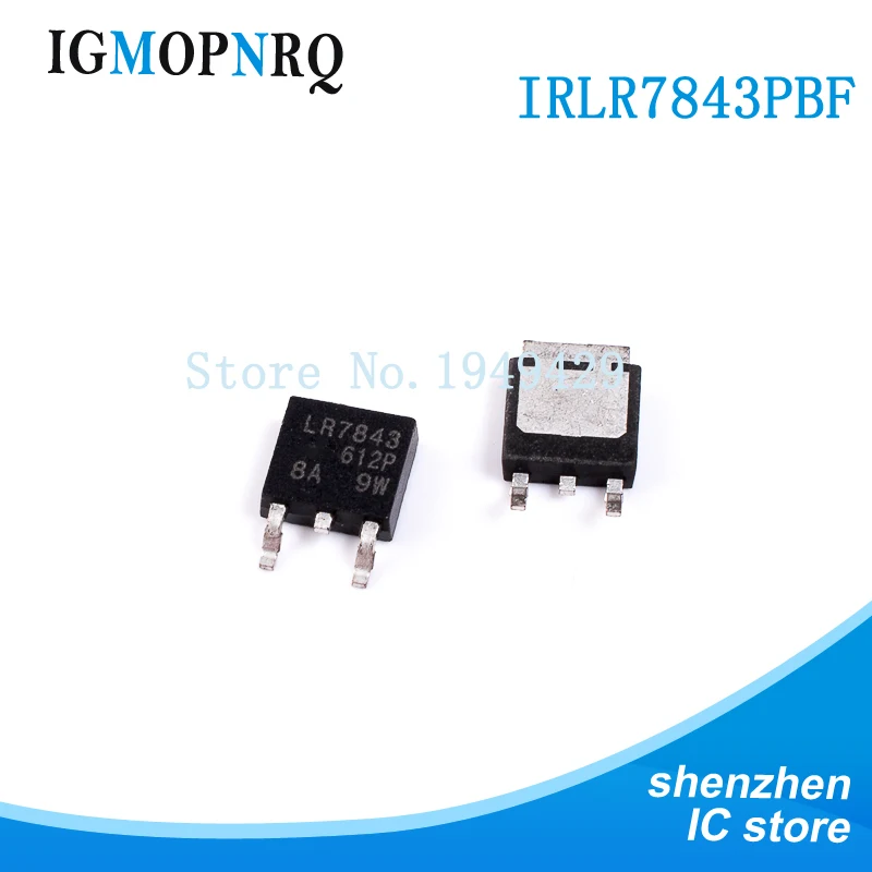 10PCS IRLR7843PBF TO-252 IRLR7843 LR7843 MOSFET 30V 1 N-CH HEXFET 3.3mOhms 34nC New