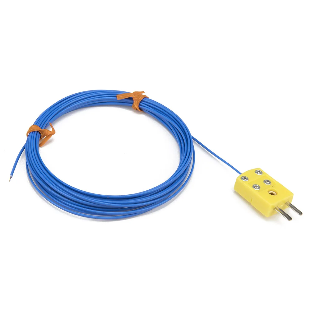 FTARW02 K type 5m PTEE cable wire head plug connection thermocouple temperature sensor