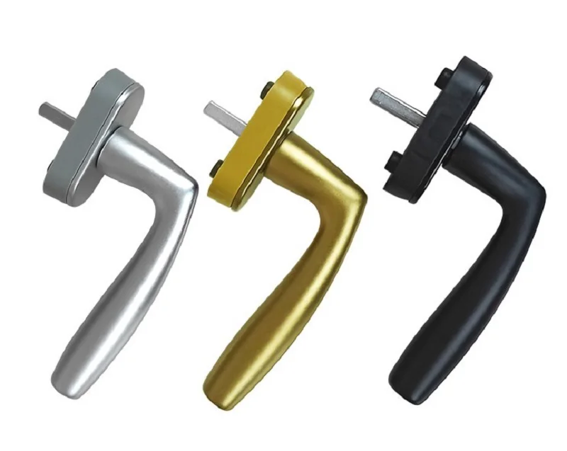 Casement screen window Inward opening square shaft handle