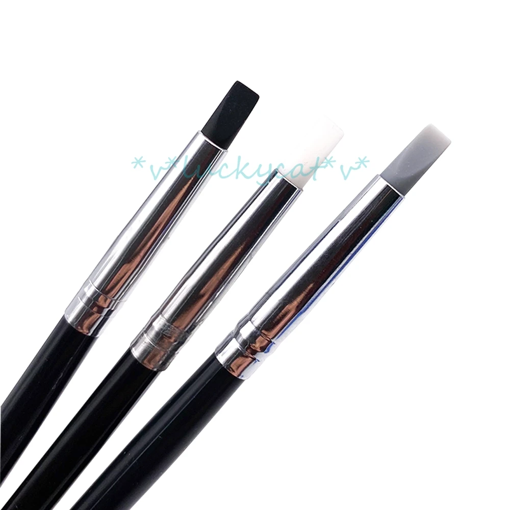 

new arrival dental 6D nano-relief beauty tool flat head shaping pen silicone beauty tooth veneer plastic pen soft shaping pen