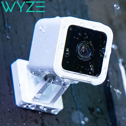 Wyze-cámara de seguridad inteligente v3 para interiores y exteriores, videocámara con visión nocturna en Color HD de 1080p, Audio bidireccional, funciona con el asistente de Google Alexa
