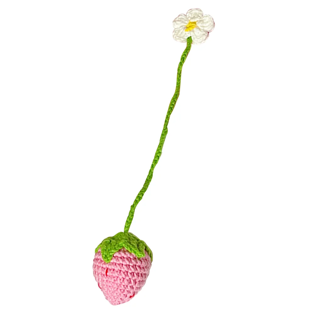 

Auto Accessories Braided Strawberry Pendant Car Interior Hanging Decor Sunflower