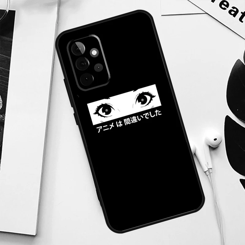 Sad Anime Aesthetic Senpai Case For Samsung Galaxy A34 A54 A14 A52 A12 A22 A32 A42 A72 A13 A33 A53 A73 A51 A71 Cover