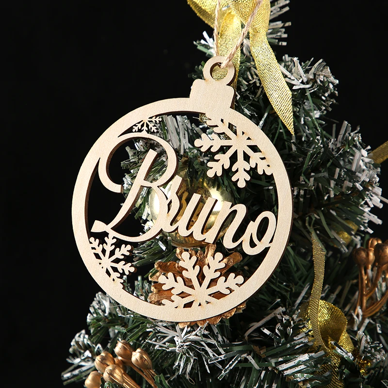 Custom Christmas Tree Baubles Christmas Tree Decor Personalized Ornament Laser Cut Names Christmas Custom Gift Tags Name Decor