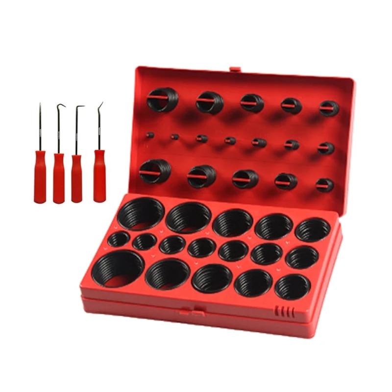 

419PCS Set Universal O-Ring Assortment 32 Size Nitrile Rubber Ring Seal O Ring Gasket for Plumbing Automotive and Faucet Repair
