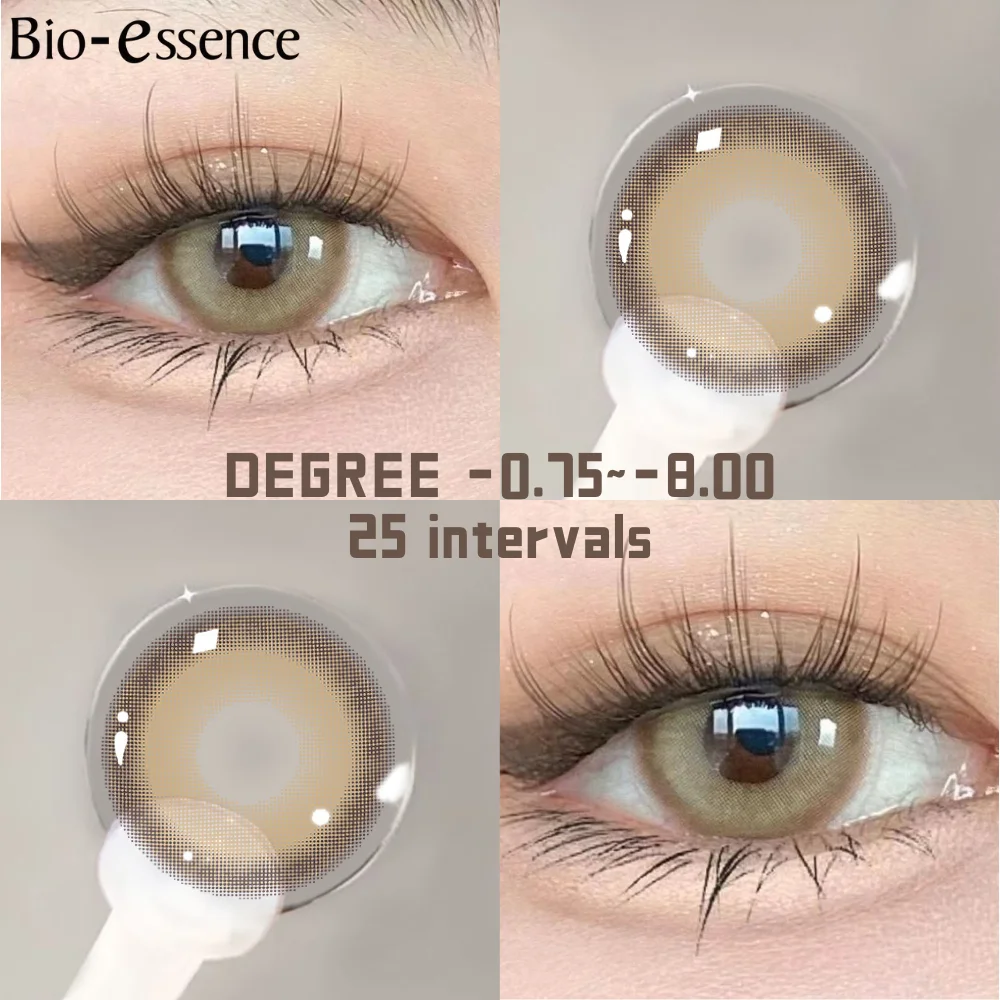 Besessence-Lentilles de Contact Coréennes Colorées, Résistantes à la Myopie, Haute Qualité, 25 Intervalles, 1 Paire