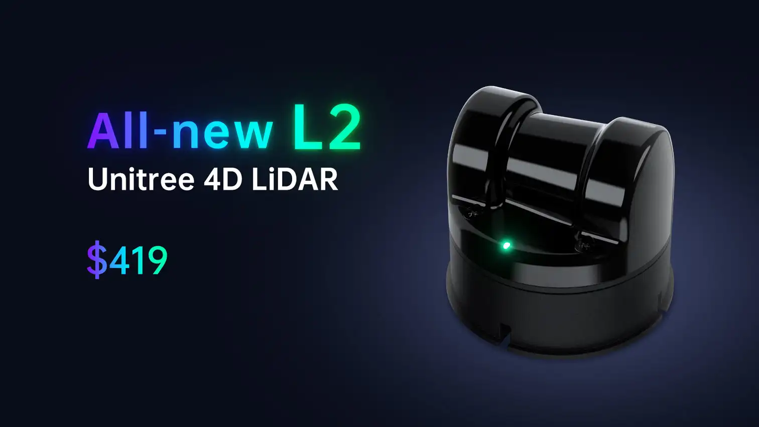 Unitree 4D LiDAR L2 3D Lasr رادار الملاحة تجنب العوائق سلام زاوية واسعة للغاية مسح عمق 360 درجة