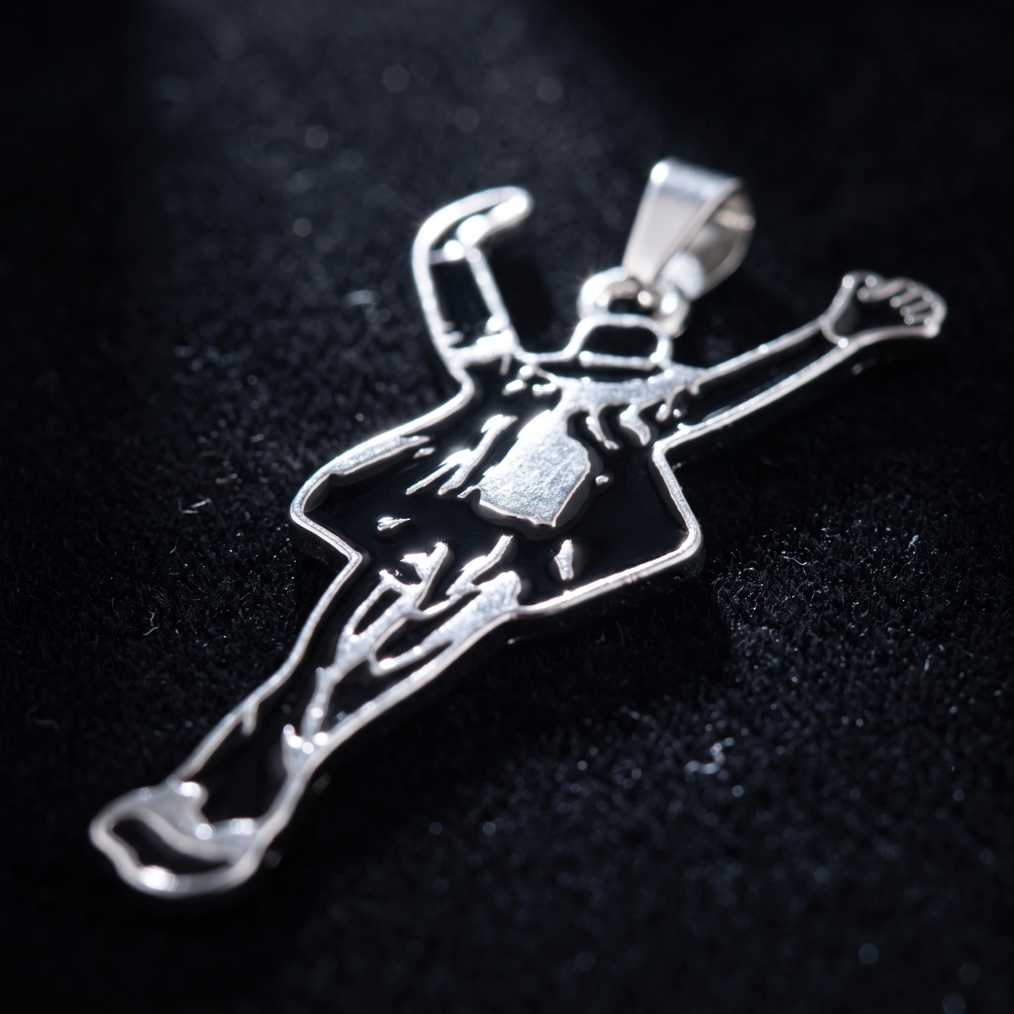 Michael Jackson Jewelry Set King Of Pop MJ Dancing Figure Pendant Necklace Multi Charms Bracelet Music Fan Memorial Gift Rock Pu view 3
