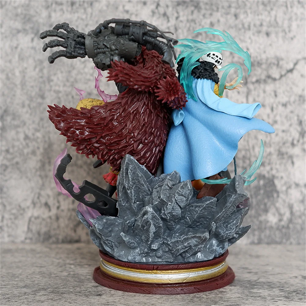 Figurine de dessin animé une pièce, trois capitaine Trafalgar Law Luffy Eustass Kid, décoration d'action en PVC, Collection de modèles de jouets, cadeaux