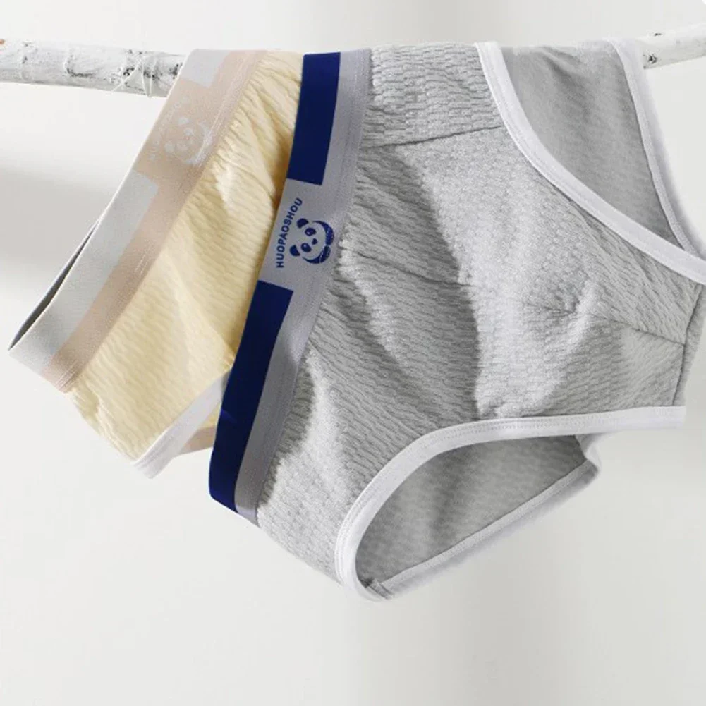 Celana dalam Bikini seksi pria, celana dalam kantong cembung U katun longgar ukuran besar dapat bernafas untuk pria
