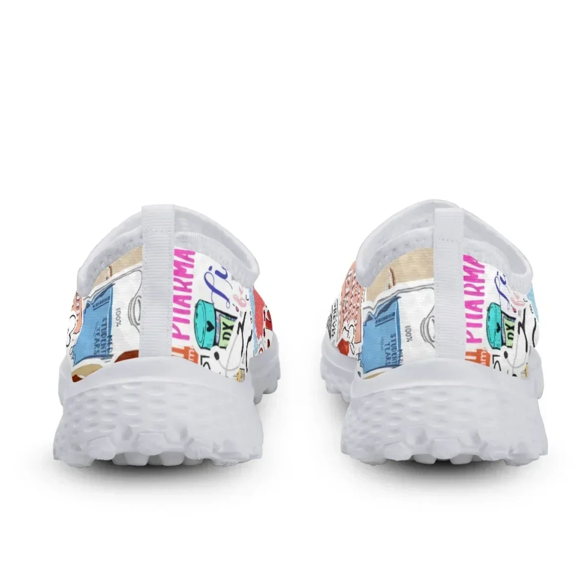 Women Nurse Shoes Lightweight Slip-on Flat Shoes Medical Instruments Design Ladies Mesh Sneakers Nurse Loafers view 3