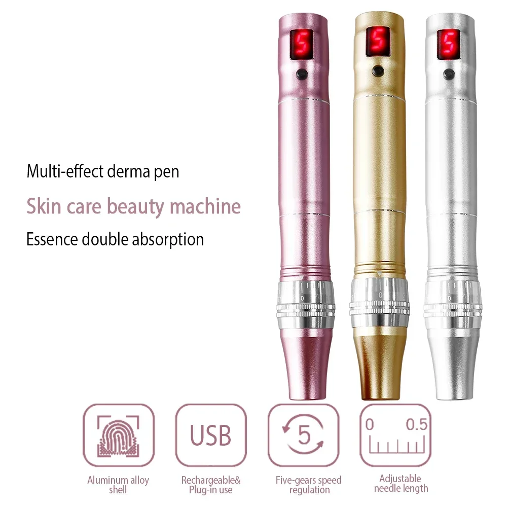 Ultima Dr.imp Pen Wireless Derma Rolling Digital 5-Gang Dermapen Microneedling-Kartusche Mesotherapie Elektrisches Schönheitspflege-Tool – Detail 16
