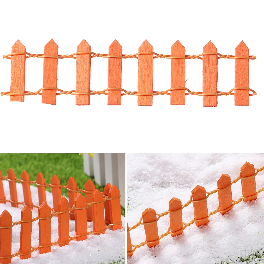 

Ornaments Baby Fence Outdoor Wooden Fairy Garden Miniatures Christmas Decorations