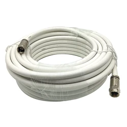 10M 5M 1M F Type Male To Male Coaxial TV Satellite Antenna Cable for TV Antenna,DVR,VCR,Satellite Receiver,Cable Box