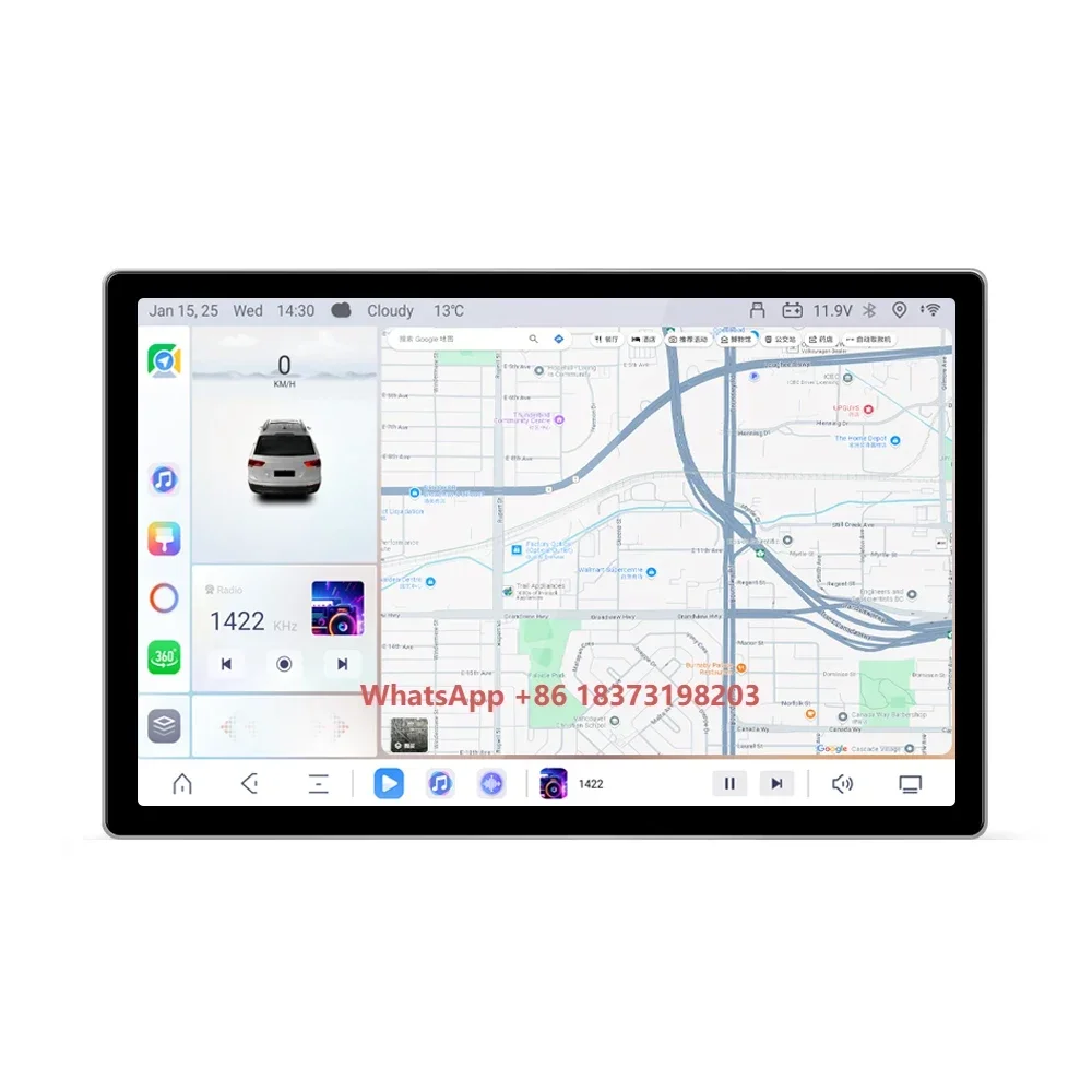 

8+256GB 11.5" Universal Android 13 Car Multimedia Navigation System Stereo Carplay WIFI 4G DSP 2K Touchscreen Car Radio