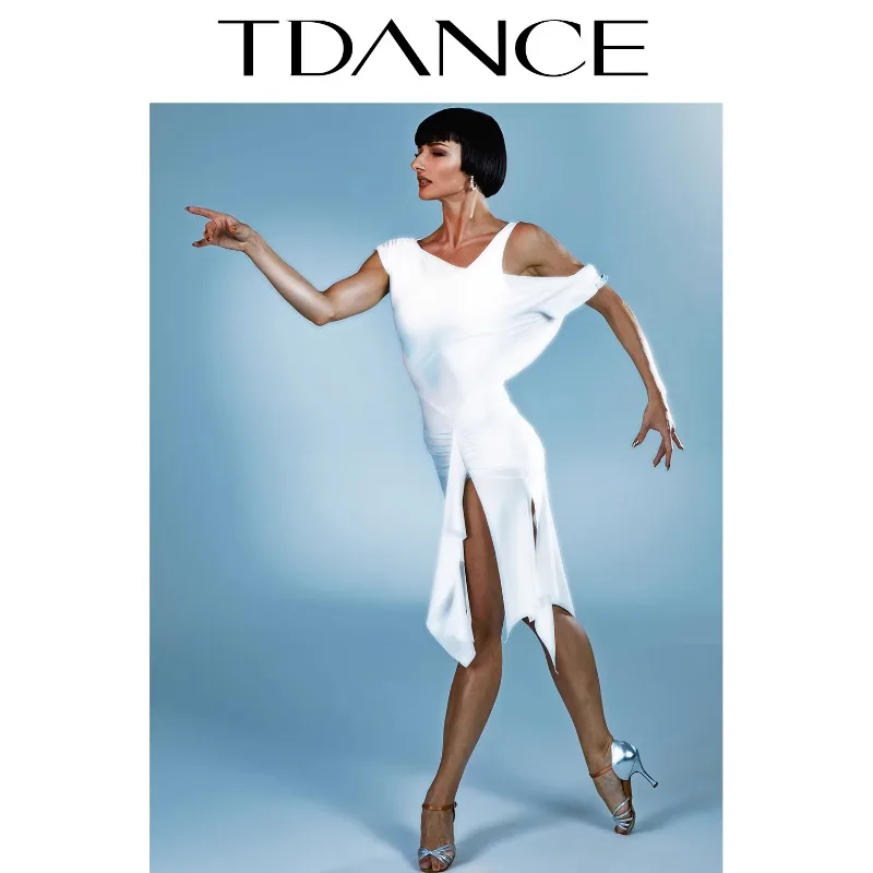 Nuevo vestido de práctica latino personalizado, ropa de rendimiento exactamente Lombard, disfraz de Samba, vestido de salón estándar