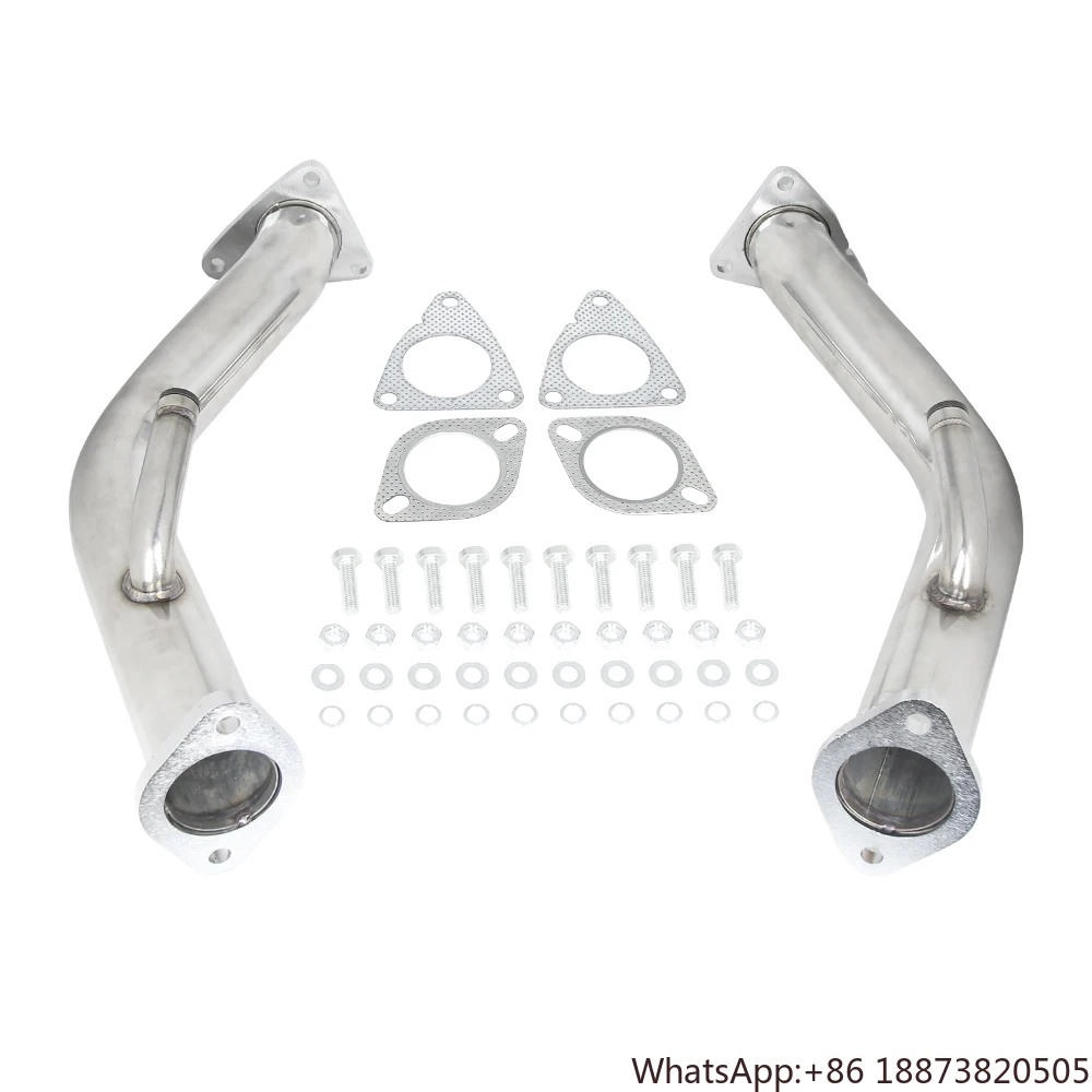 For Nissan 370z Infiniti G37 Q50 Q60 3.7L 2009-2017 Lower Q50 Downpipes Stainless Steels Midpipe Catted Exhaust Downpipe