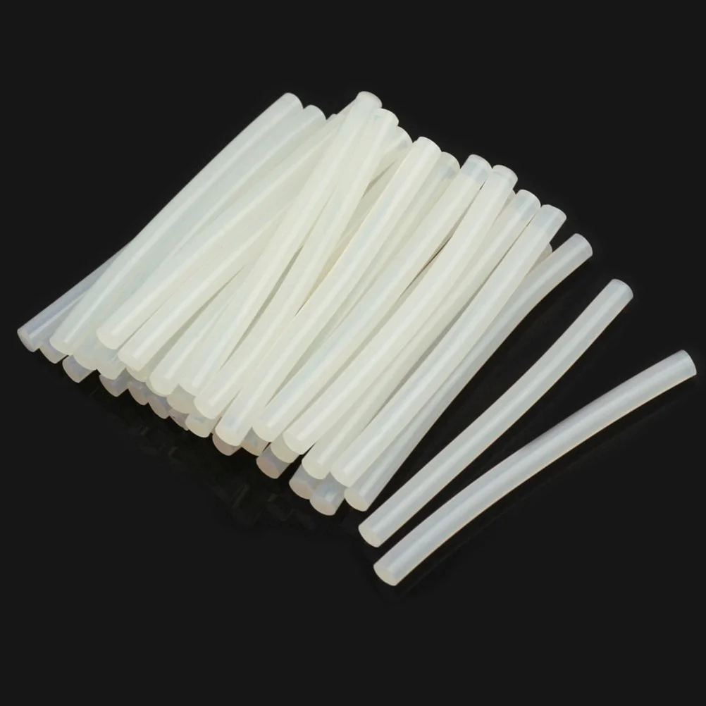 

50pcs 100X7Mm Hot Melt Glue Sticks For Crafts Hobbies Repairs Multi Material Bonding Adhesive Sticks