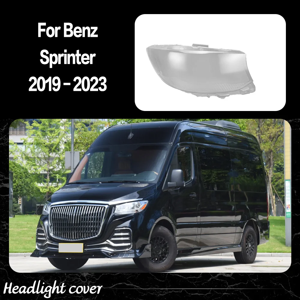 Car Front Lights Case For Benz Sprinter 2019 2020 2021 2022 2023 Car accessories Headlight Cover Headlight Lens Glass Car parts