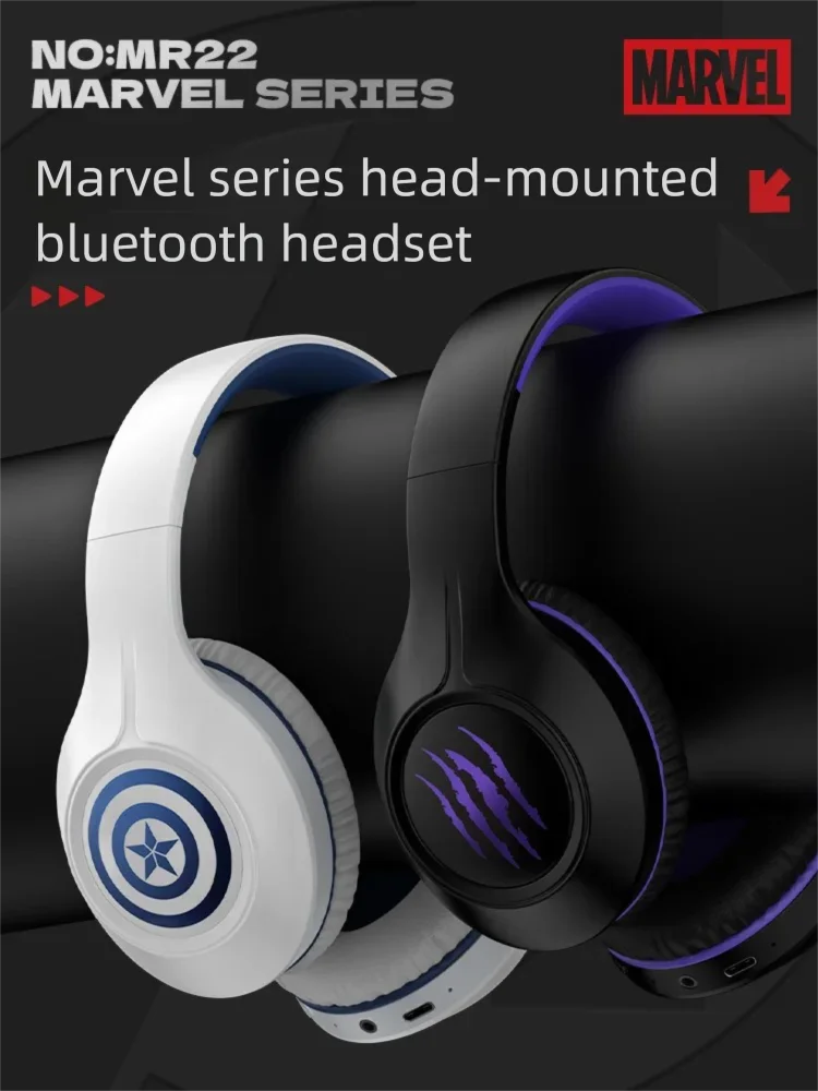 Marvel NEW Over-Ear Bluetooth Headphones HiFi Stereo Foldable Lightweight Deep Bass for Home Office Cellphone PC