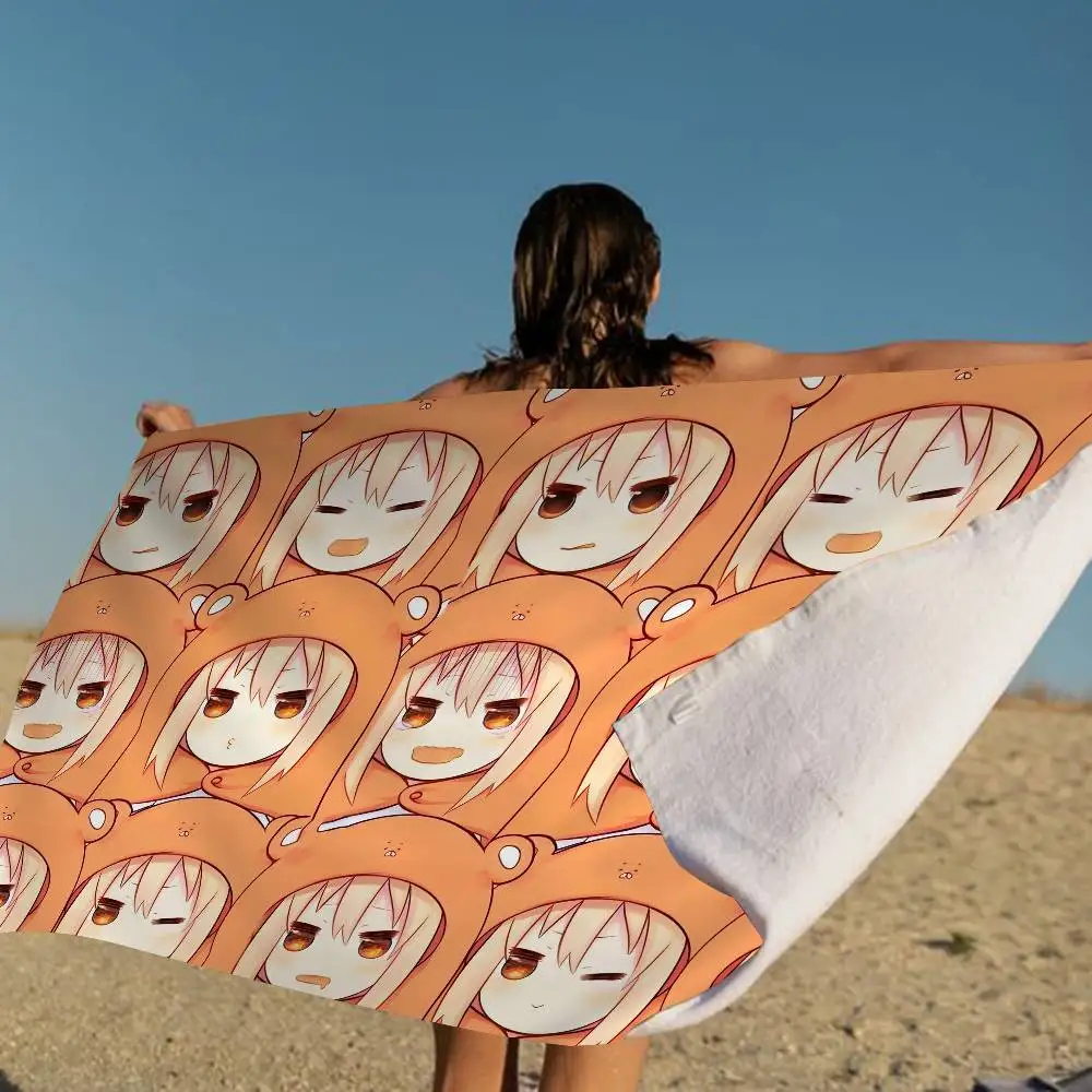 Cute Umaru Chan Big Microfiber Beach Towels Quick Dry Towel Sand Beach Towels Pool Towel for Travel Swim Pool Yoga