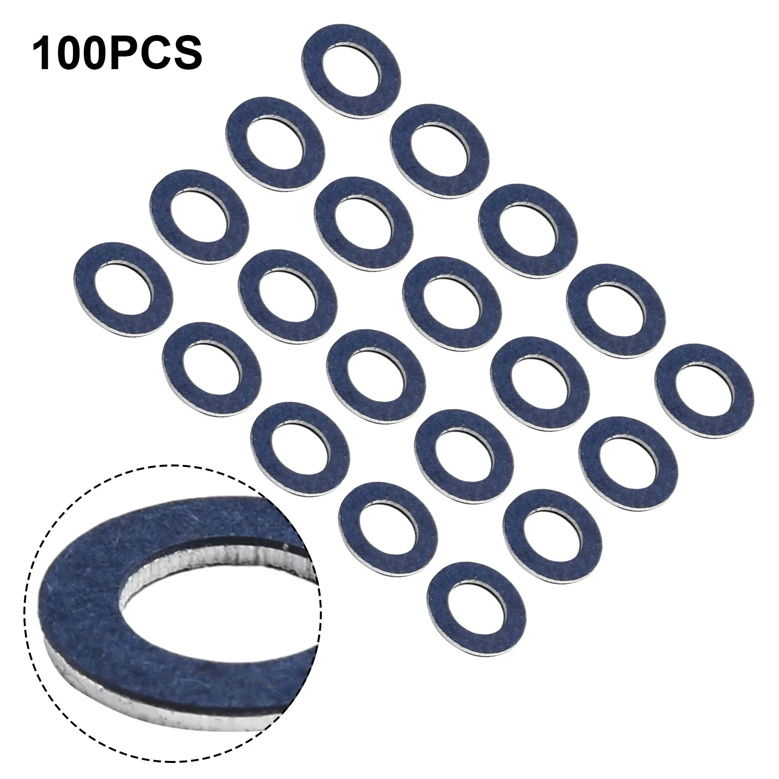 100pcs/set 12mm Oil Drain Sump Plug Washers Gasket Hole Fit For TOYOTA For LEXUS For SCION OE90430-12031 90430-12028 095-156