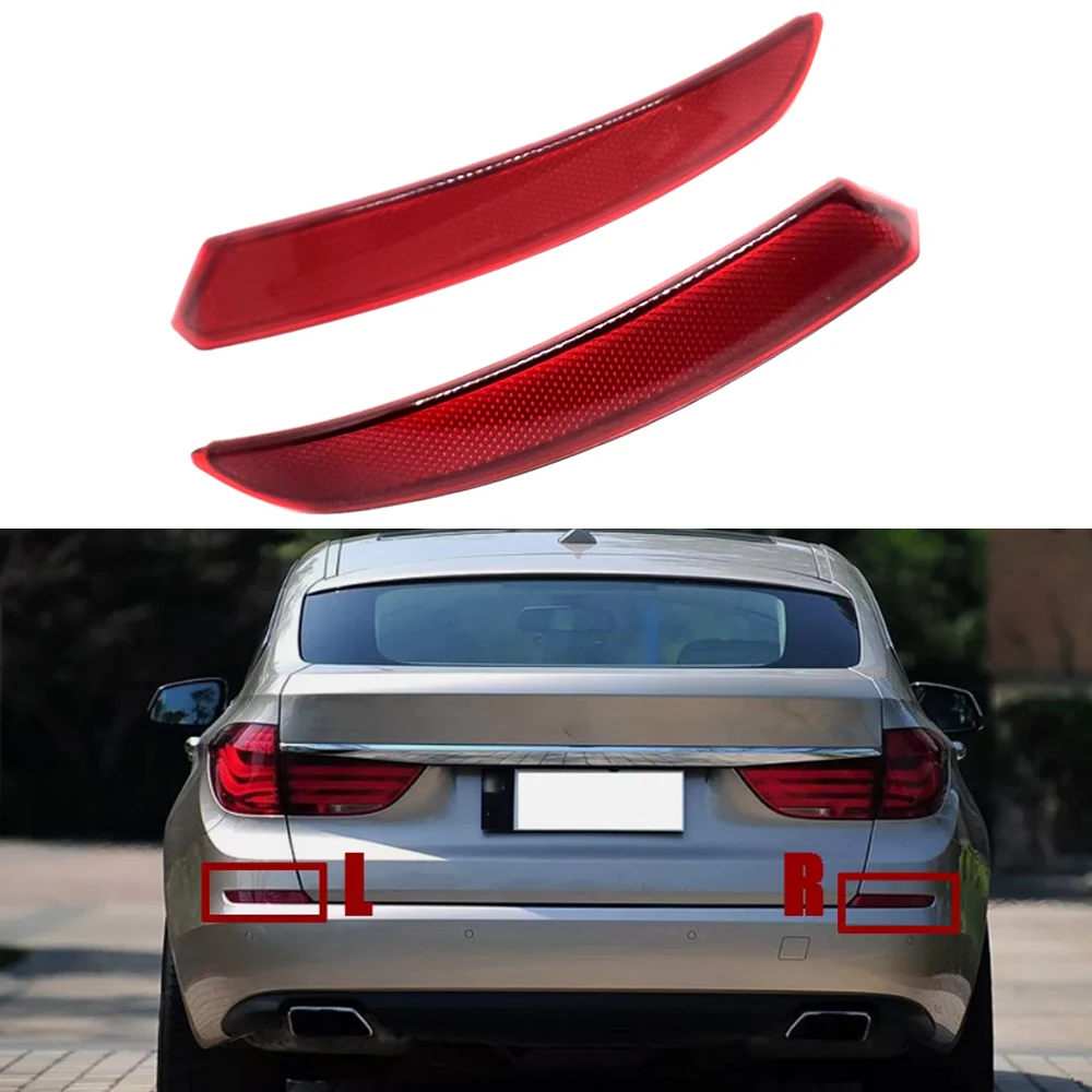 

2 pcs Rear Bumper Reflectors For BMW GT Series 5 F07 Gran Turismo 535i 535iX 550i 550iX 2010-2013 63147199647 63147199648